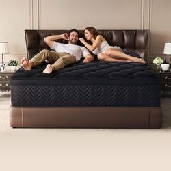 New in the box 12 inch, king size, memory, foam, cooling, hybrid mattress