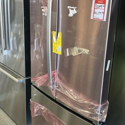 💥Great Saving💥 24.7 cu. ft. French Door Refrigerator in Fingerprint Resistant Stainless Steel
