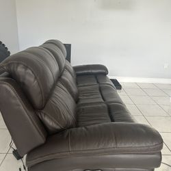 Leather 3 Seat  Couch 