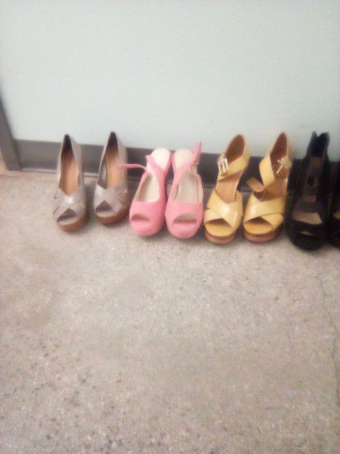 $50.00 For ALL OF THE HEELS IN PICTURE 