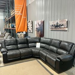 Reclining Sectional In Stock For Immediate Delivery 