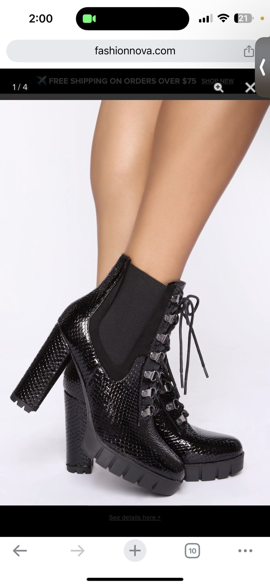 Did It My Way Booties - Black 6.5