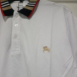 White Designer Polo Shirt