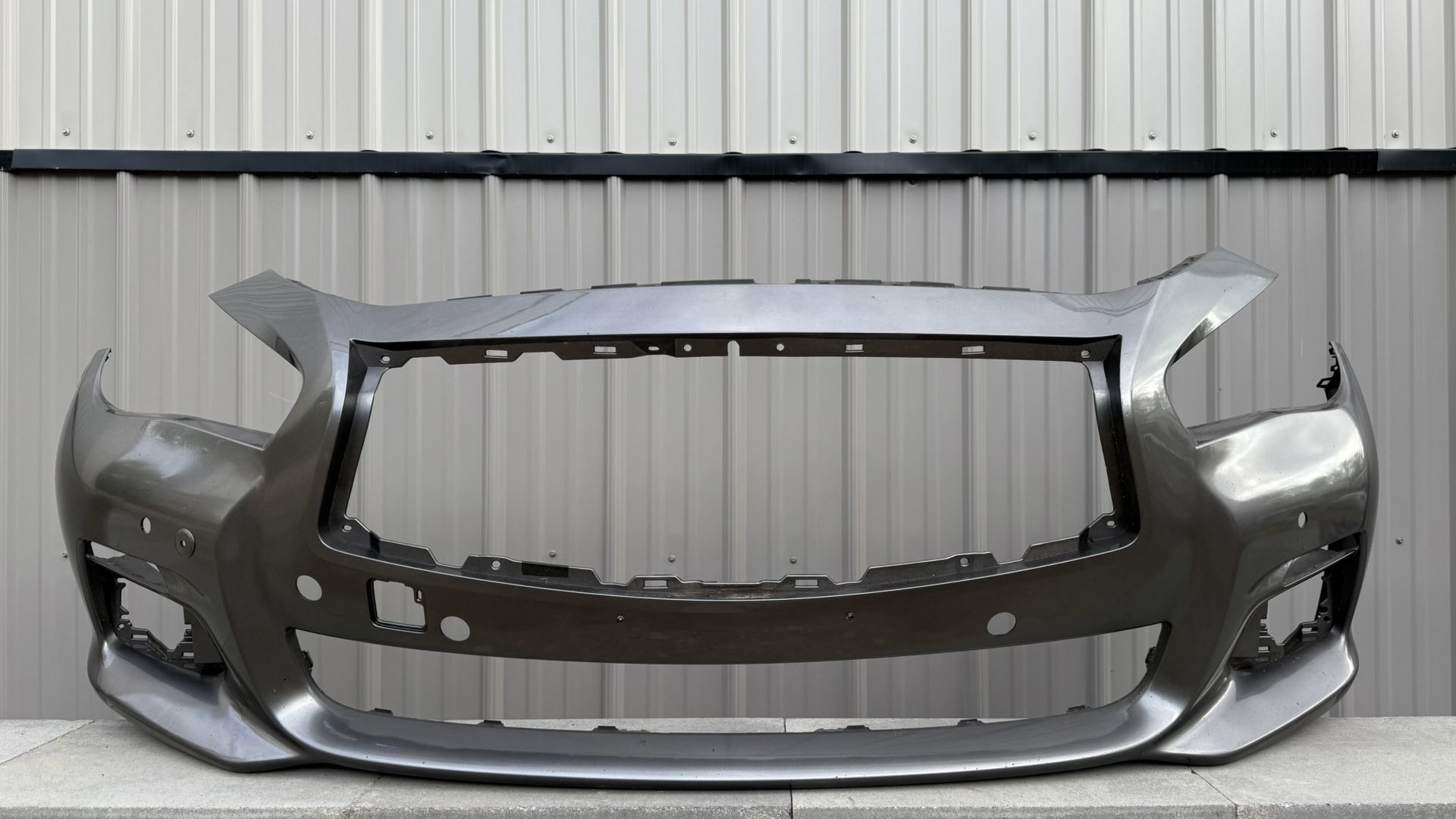 INFINITI Q50 2014 2015 2016 2017 GRAY FRONT BUMPER