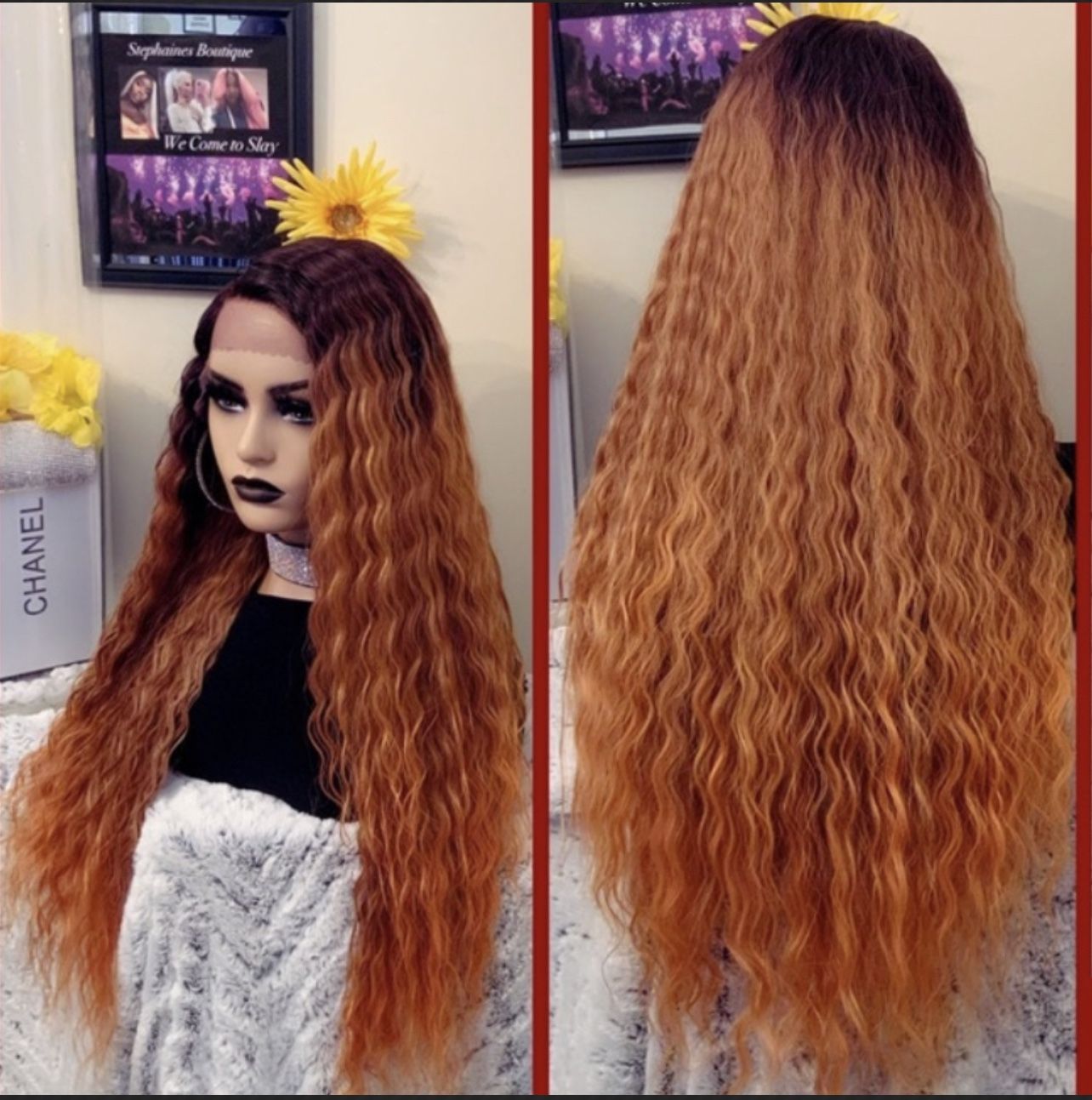 Human Hair Blended Lace Front Wig
