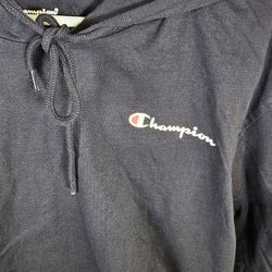 New CHAMPION Men's Black  Jersey Pullover Sweatshirt - Size XL