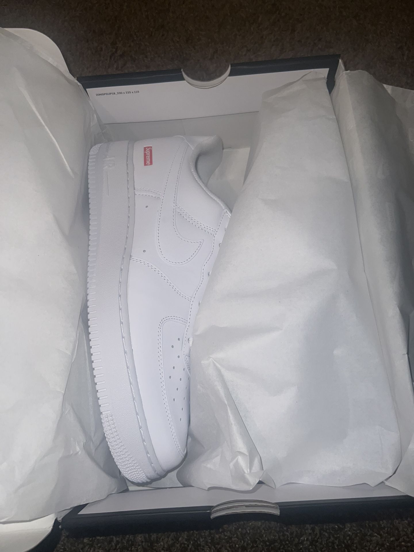 Supreme X Nike Air Force 1s White 