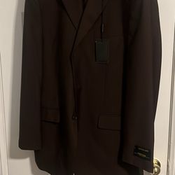 Brand new men’s suit brown jacket 44L pants 38L