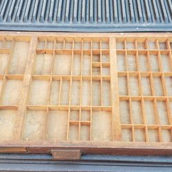 Vintage Hamilton Wood Printers Letterpress Drawer 