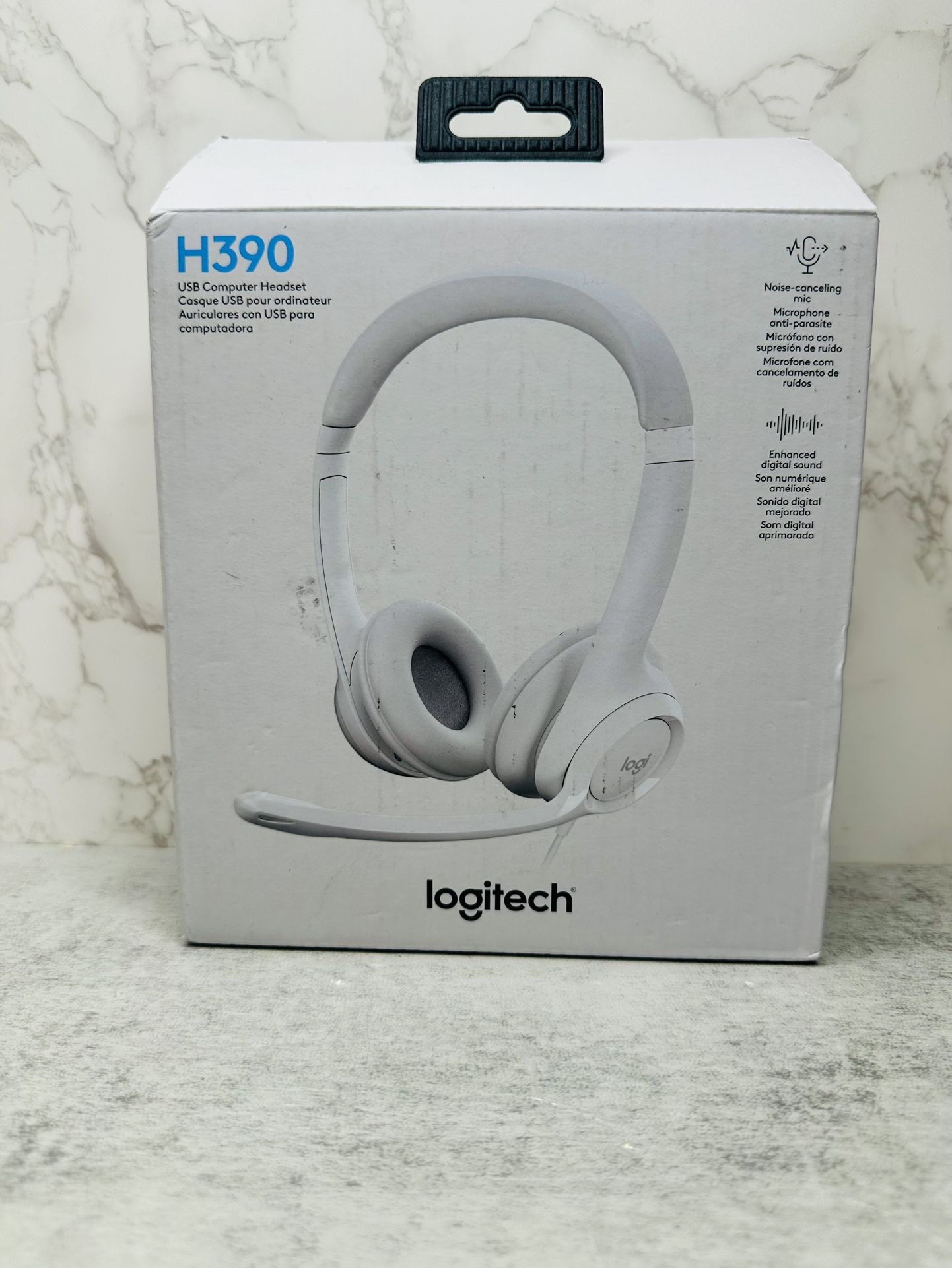 Logitech H390 White Over the Ear Headset