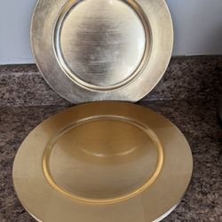 Ashland Gold Round Plates 