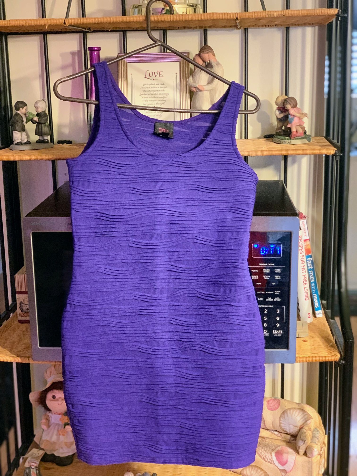 Purple Tight Fit Xs Dress