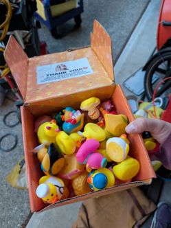 Box of rubber duckies