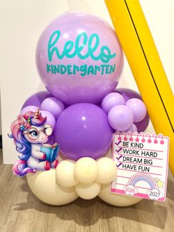 Back to school balloons stack | first day of school balloons