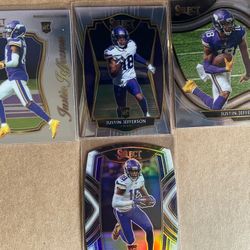 Justin Jefferson Select NFL 2020 Lot Of 4 