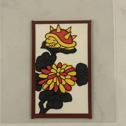 Spiny Super Mario Bros HANAFUDA playing card  JPN Black Koikoi 2”Hx1.25”W