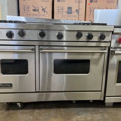 Viking 48”Wide All Gas Range Stove In Stainless Steel 