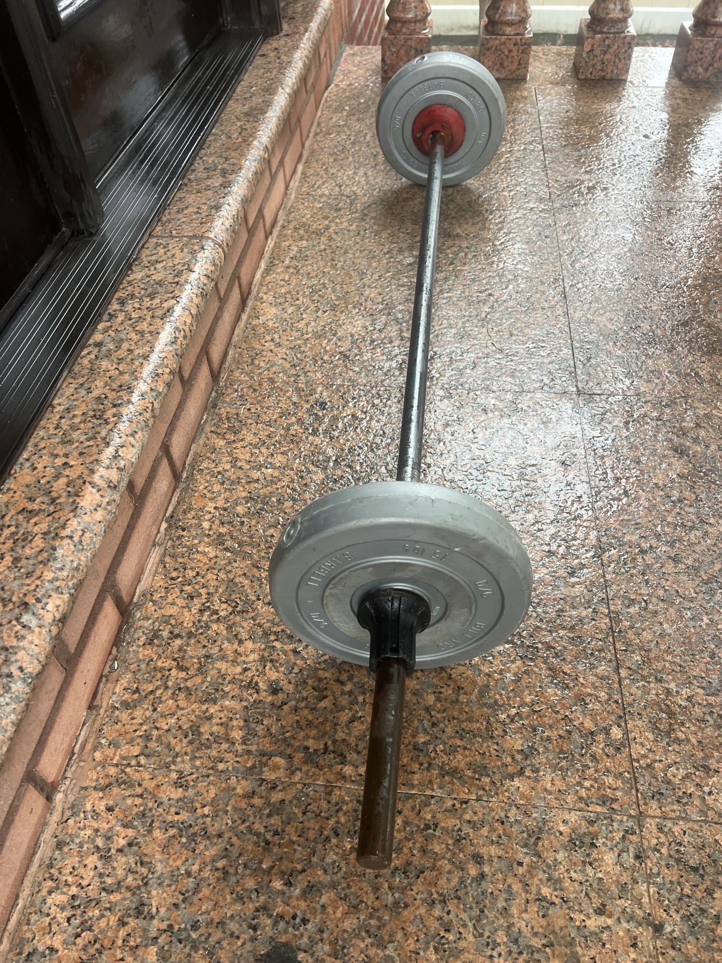 5 Ft. Barbell Bar With 30 Pounds Weight Lifting Plates…