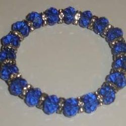 New Crystal Beaded Bracelet With Rhinestones