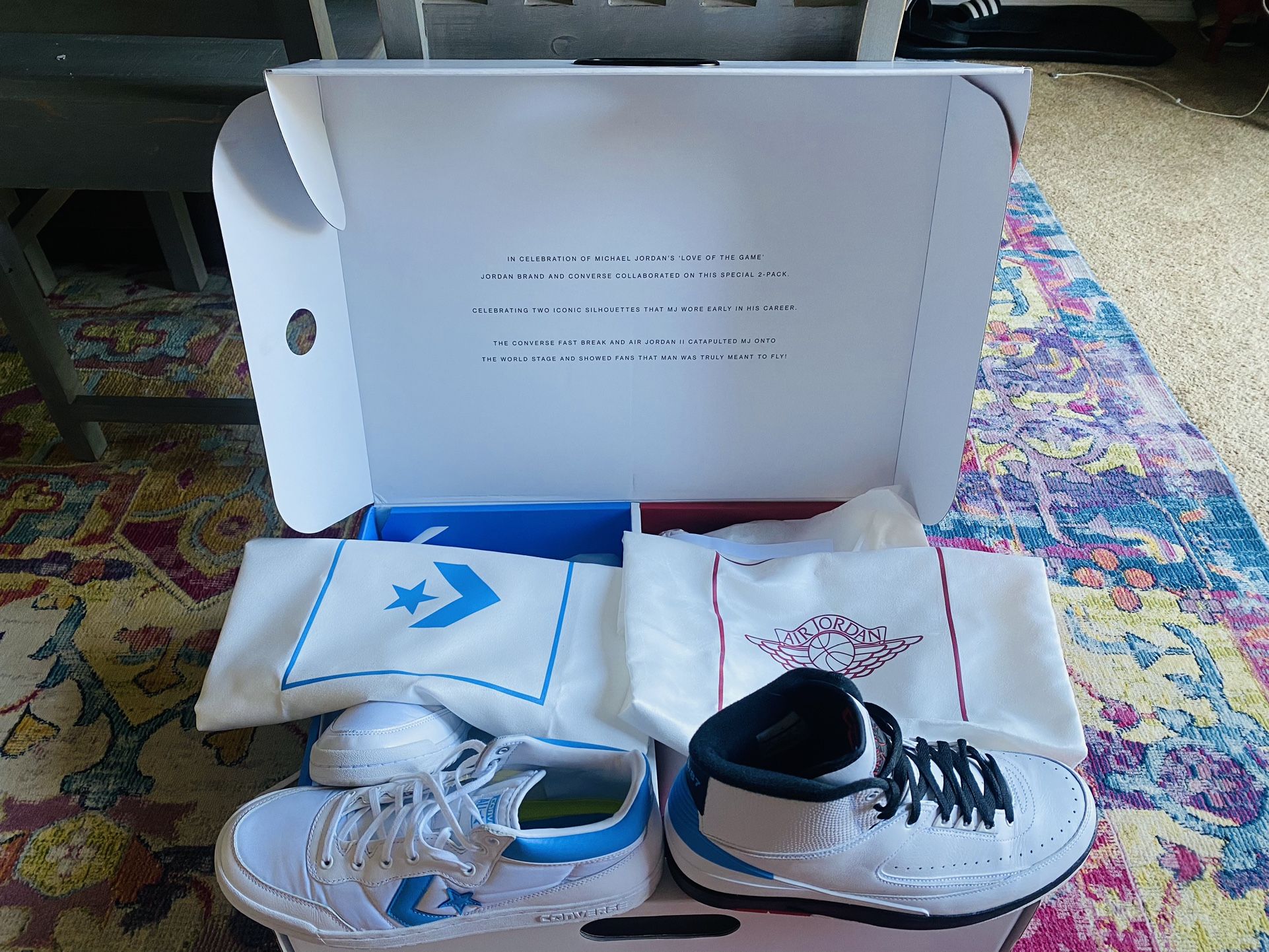 RARE Nike Jordan 2 x Converse 2017 Alumni Pack Size 10