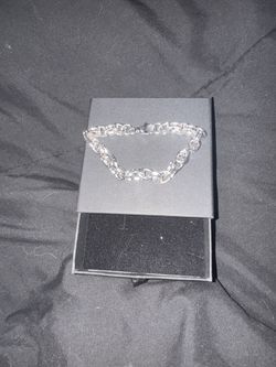 Chrome Cross Bracelet 