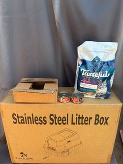 Tom & Sora Stainless Steel Litter Box