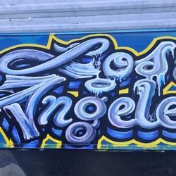 Spray Paint/oil and Acrylic Markers On Glass