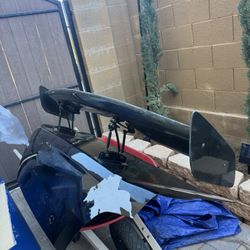 Carbon Fiber spoiler wing GT style JDM Subaru Nissan FRS brz universal