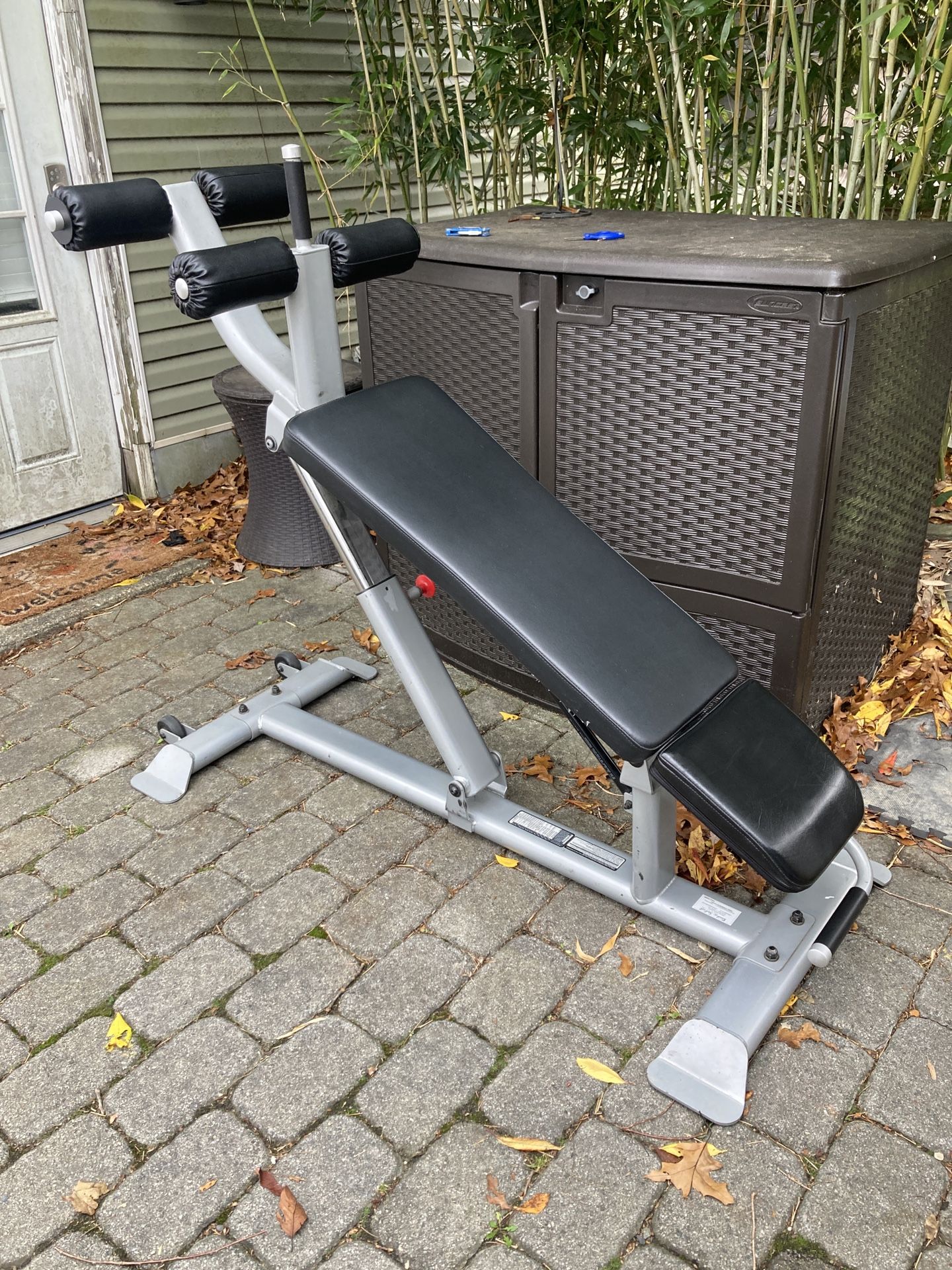 Body Solid Pro Clubline Series Commercial Rated Ab Decline Flat Adjustable Bench