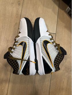 Kobe 4 Protro - Del Sol Black/Yellow Size 10 - Used No Box