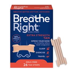 Breathe Right Nasal Strips, Extra Strength Tan Nose Strips