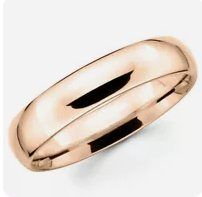 Brand new Solid 14K Rose Gold 5mm Comfort Fit Men Wedding Band Ring