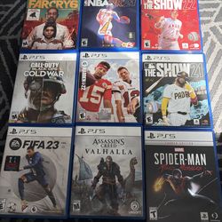 PlayStation PS 5 game bundle of 9 games!