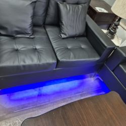 New sofa and loveseat l e d lights at bottom