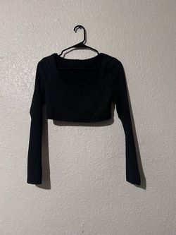LONG SLEEVE CROP TOP SIZE PETITE S