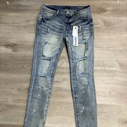 Purple jeans