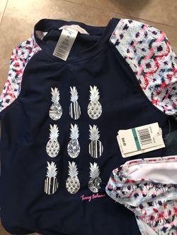 NTW Tommy Bahama Girls Bathing Suit Sz 16