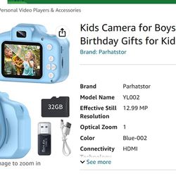 New Kids Camera for Boys and Girls Birthday Gifts for Kids Age 3-9