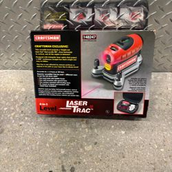 Craftsman 4-in-1 Level with Laser Trac, leveling tool ..  brand new in box .. $50