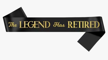 The Legend Has Retired Sash