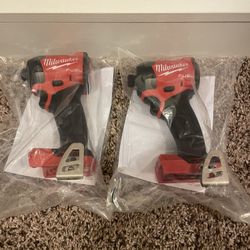 New M18 FUEL 1/4” Impact Driver 3-Speed $99 Each-Cada Uno (Tool Only Solo Herramienta)