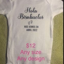 Personalized Onesies For Baby Announcement