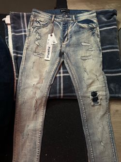purple jeans