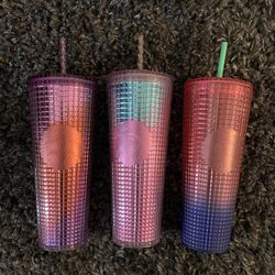 Grid Starbucks Tumblers 