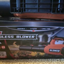 NEW Cordless Electric Leaf Blower W/ Two Batteries!!