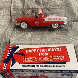 NIB Red Crown Santa's 1955 Chevy Convertible. 