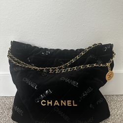 Chanel 22 Bag Small Velvet
