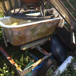 4 foot cast iron tub no legs