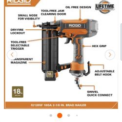 Like New Rigid 18ga Nailer
