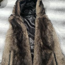 Fur Vest Size L